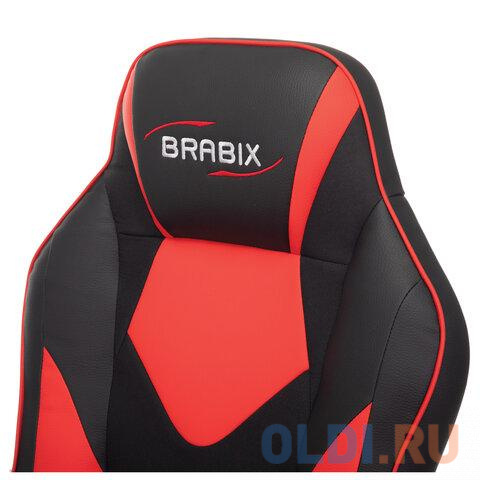 Кресло компьютерное BRABIX Game GM-017 черно-красная фото