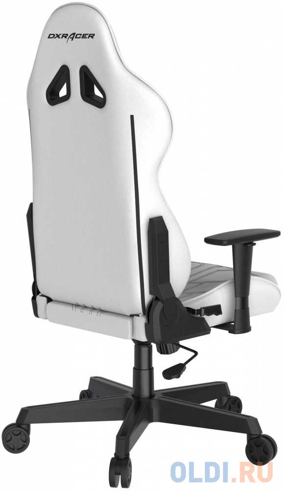 Игровое кресло DXRacer Gladiator бело-чёрное (OH/G8000/WN, кожа-PU, 3D, Топ-Ган) OH/G8000/WN - фото 4