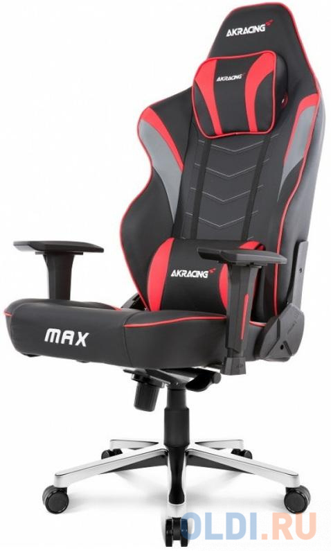 Кресло для геймеров Akracing AK-MAX-RD чёрный красный кресло для геймеров thermaltake argent e700 turquoise чёрный бирюзовый