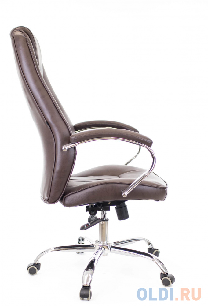 Офисное кресло Everprof Long TM коричневое (ткань, пластик, ролики, ТопГан Мульти), цвет коричневый, размер 1140-1220х700х630 мм. - фото 2