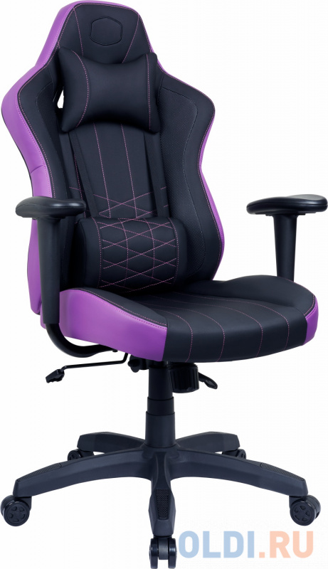 Кресло для геймеров Cooler Master Caliber E1 Gaming чёрный фиолетовый фото