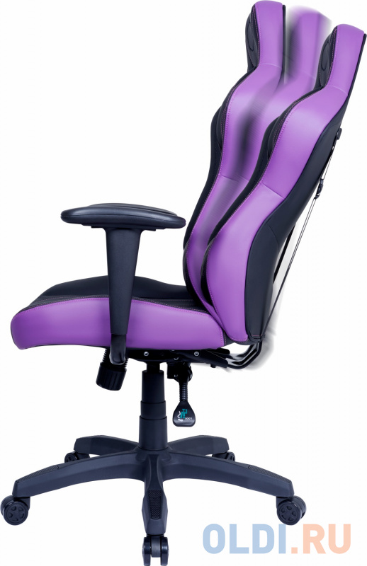 Кресло для геймеров Cooler Master Caliber E1 Gaming чёрный фиолетовый фото
