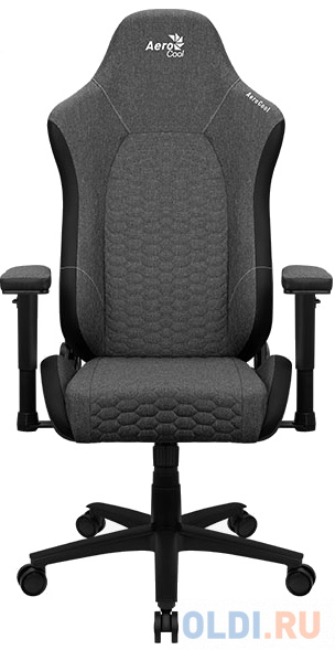 Кресло для геймеров Aerocool CROWN PLUS AeroWeave Ash Black чёрный кресло для геймеров aerocool crown leatherette   white чёрный белый