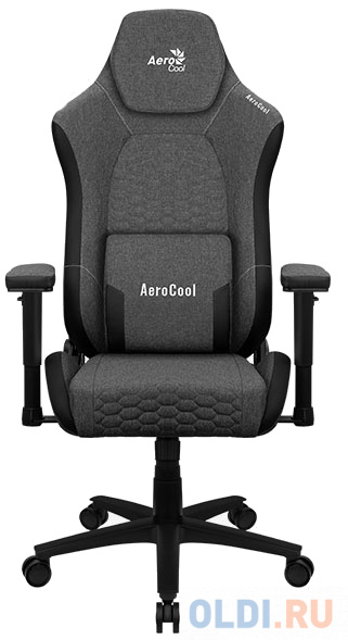 Кресло для геймеров Aerocool CROWN PLUS AeroWeave Ash Black чёрный фото