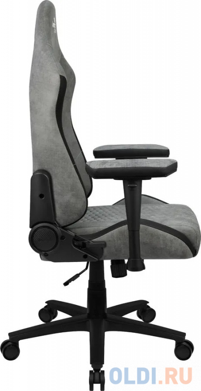 Кресло для геймеров Aerocool CROWN PLUS AeroSuede Stone Grey серый фото