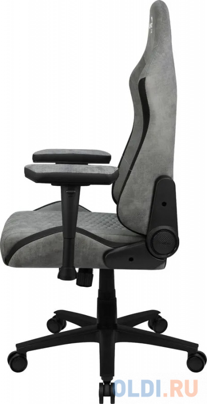 Кресло для геймеров Aerocool CROWN PLUS AeroSuede Stone Grey серый фото