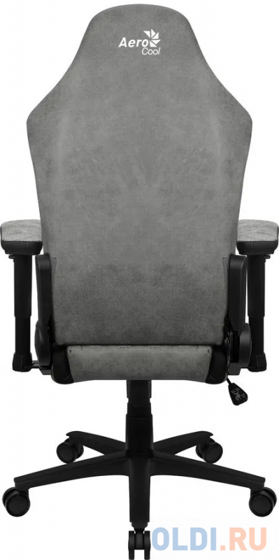 Кресло для геймеров Aerocool CROWN PLUS AeroSuede Stone Grey серый фото