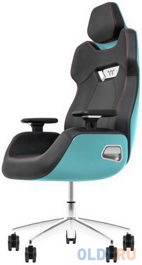 Кресло для геймеров Thermaltake ARGENT E700_Turquoise чёрный бирюзовый кресло konway borneo чёрный