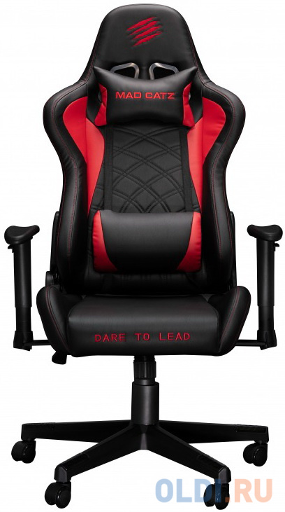 Кресло для геймеров Mad Catz G.Y.R.A. C1 чёрный красный - фото 3