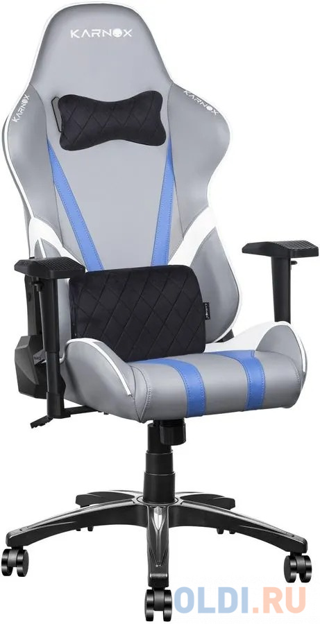 Кресло для геймеров Karnox Hero Lava Edition серый синий кресло для геймеров karnox hero lava edition серый синий
