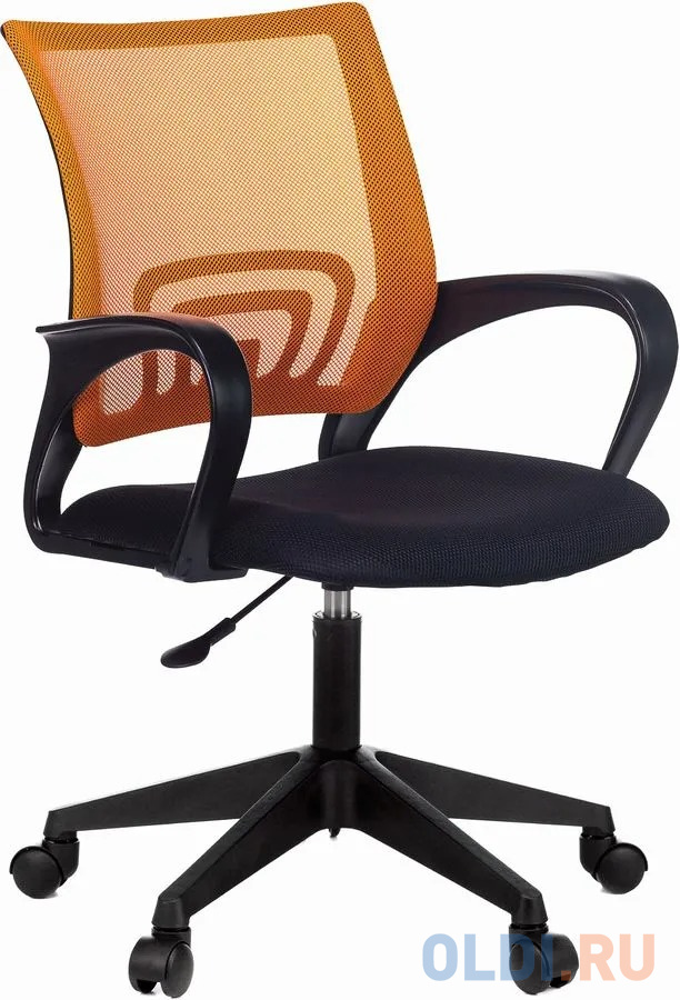 Кресло Бюрократ CH 696 чёрный оранжевый