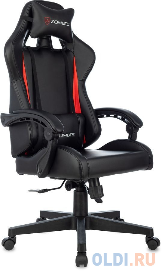Кресло для геймеров Zombie GAME TETRA чёрный красный