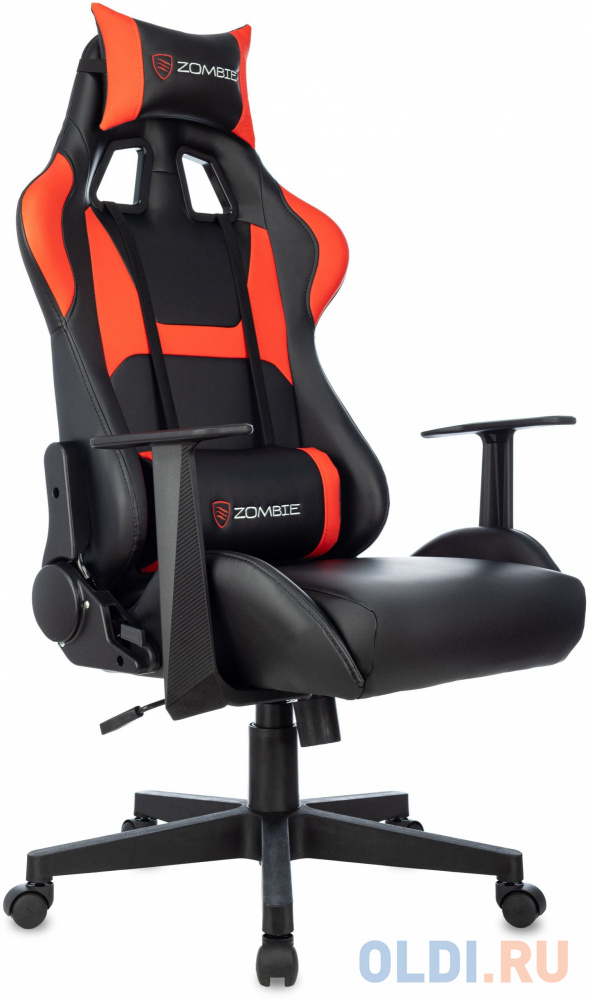 Кресло для геймеров Zombie Game Penta черный/красный, цвет черный/красный, размер 1260х670х430 мм