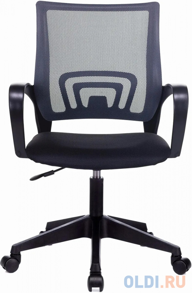 Кресло Бюрократ CH 696, на колесиках, сетка/ткань, серый [ch 696 #g] - фото 2