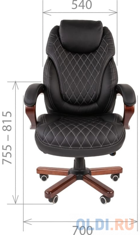 Кресло руководителя Chairman 406 чёрный, размер 810 х 540 х 510 мм - фото 3