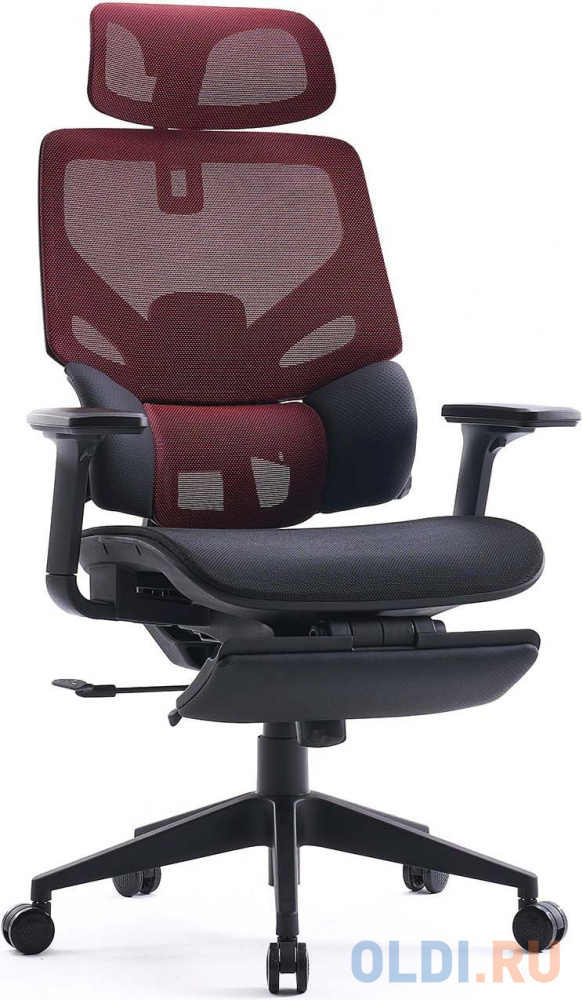 Кресло Cactus CS-CHR-MC01-RDBK красный сиденье черный - фото 1