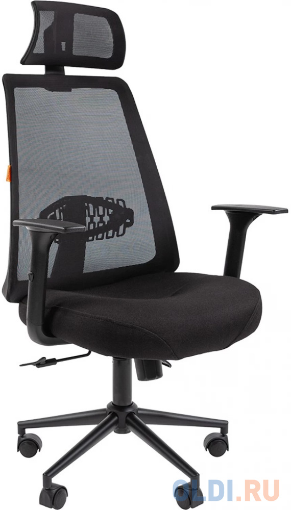 Офисное кресло Chairman 535 Россия BLACK ткань черный/черный (7142313) CHAIRMAN 535 BLACK - фото 1