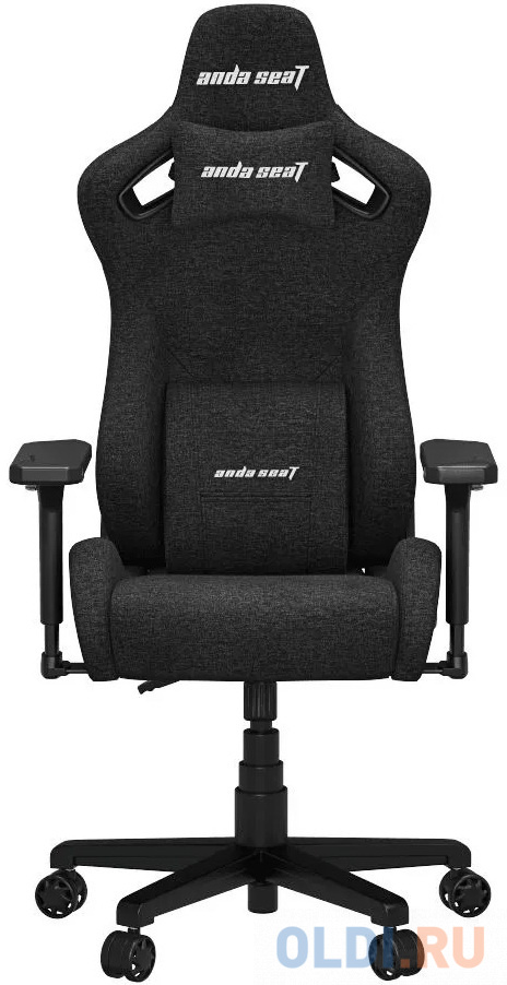 Кресло игровое Anda Seat Kaiser Frontier, цвет черный, размер M (90кг), материал ткань (модель AD12)