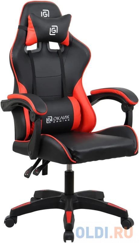 

Кресло игровое Оклик Drifter черный/красный сиденье черный/красный искусственная кожа с подголов. крестов. пластик черный