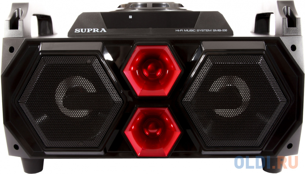 Минисистема Supra SMB-530 черный 500Вт/FM/USB/BT/SD