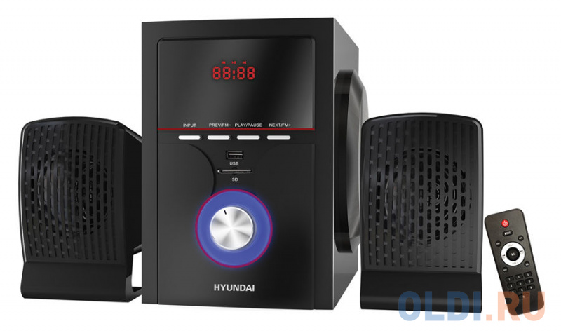 

Микросистема Hyundai H-HA240 черный 39Вт/FM/USB/BT/SD