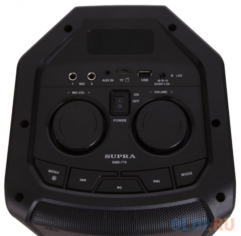 Минисистема Supra SMB-770 черный 500Вт FM USB BT SD фото