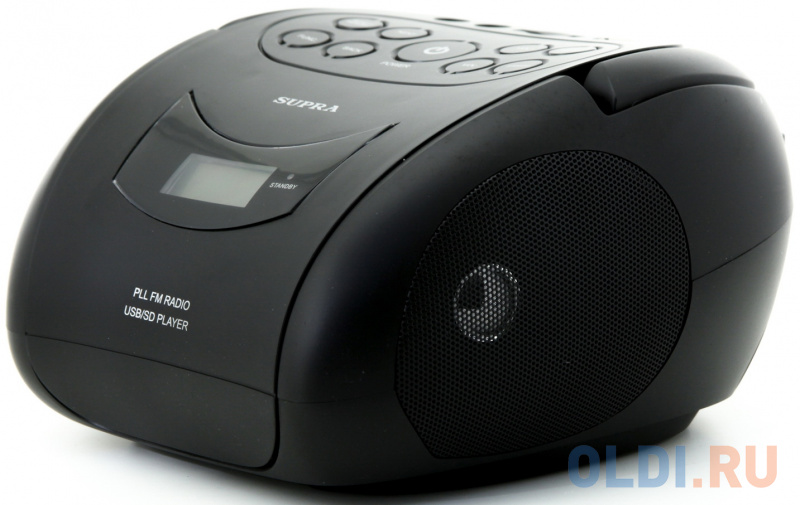 

Аудиомагнитола Supra BB-24MUS черный 3Вт/MP3/FM(dig)/USB/SD