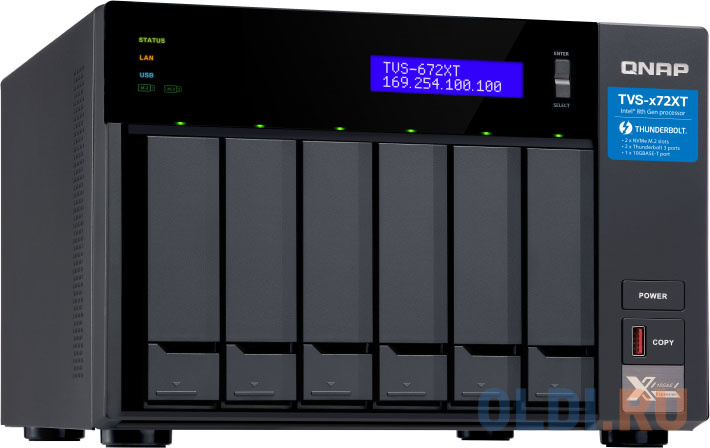 Сетевое хранилище QNAP TVS-672XT-i3-8G фото