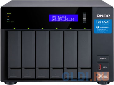 Сетевое хранилище QNAP TVS-672XT-i3-8G - фото 4