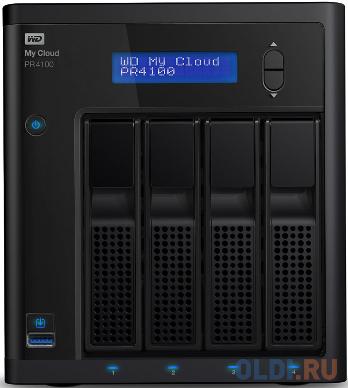 Сетевое хранилище WD My Cloud Pro PR4100 24Tb WDBKWB0240KBK-EEUE