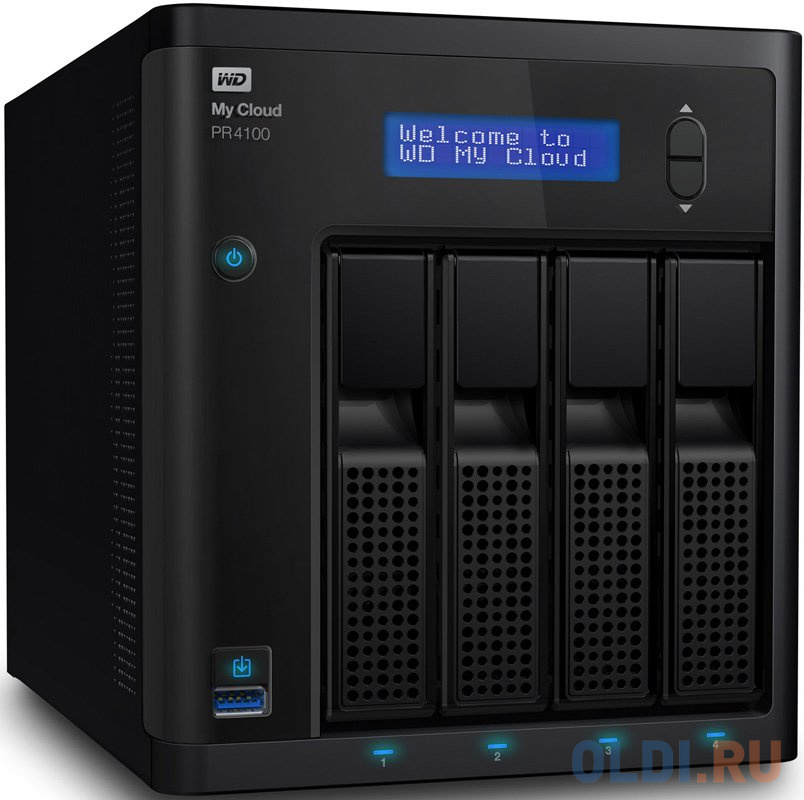 Сетевое хранилище Western Digital My Cloud Pro PR4100 4x3,5 WDBKWB0080KBK-EEUE