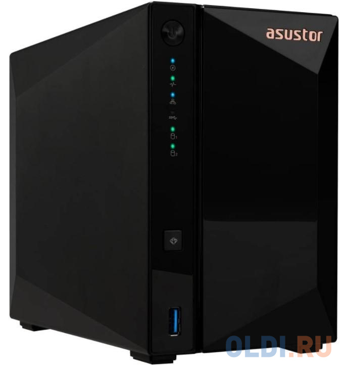 AS3302T /ASUSTOR/2BAY/EU/2GD4, RTL {4}, (831333) фото