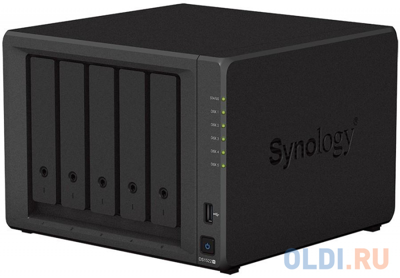 СХД настольное исполнение 5BAY NO HDD USB3 DS1522+ SYNOLOGY фото