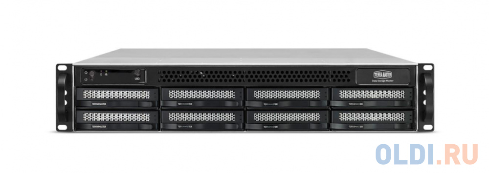 TerraMaster U8-423 Rack 2U NAS QC2,0 (2,9)GhzCPU/4Gb(32)/RAID0,1,10,5,6,JBOD/up to 8 Hot Swap HDDs SATA(3,5' or 2,5')/1xM.2 2280 NVMe PCI-E3
