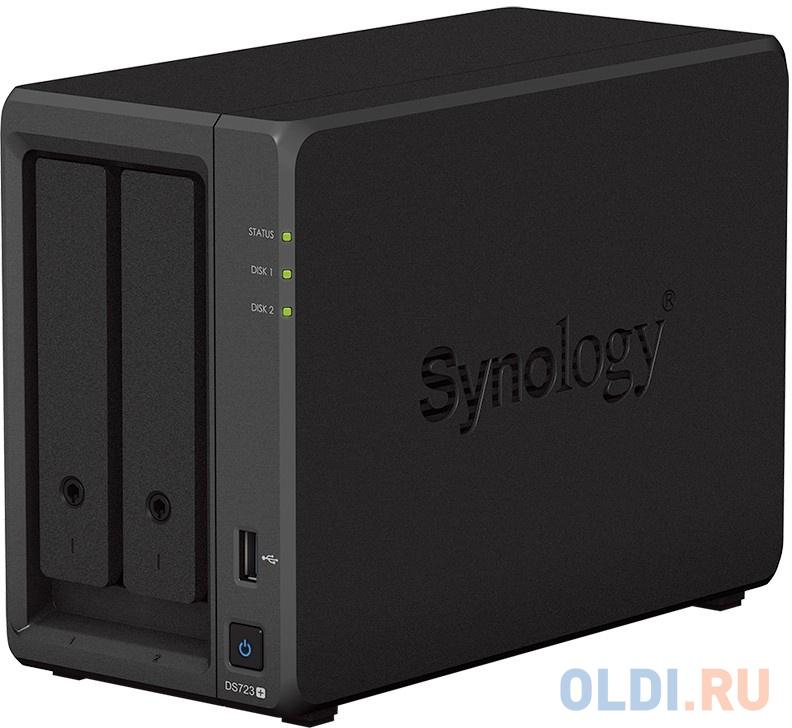 Сетевое хранилище Synology DS723+, размер 166x106x223 мм - фото 3