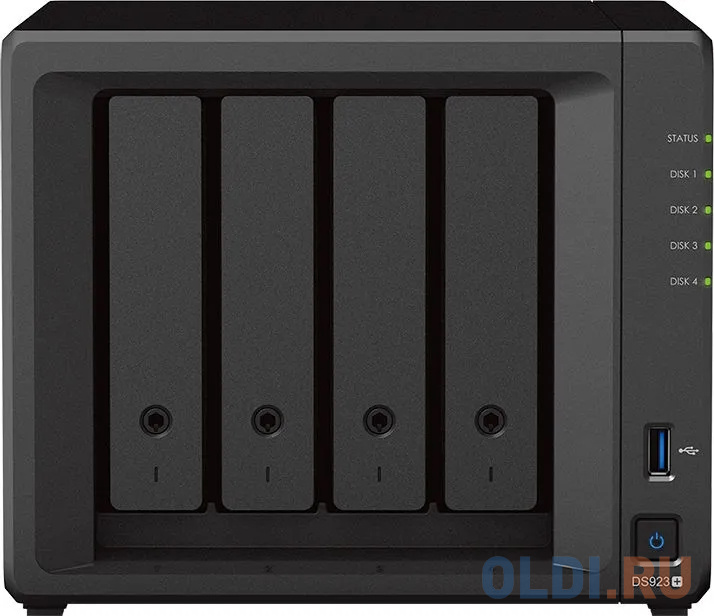 Сетевое хранилище Synology DS923+, размер 19.9х16.6х22.3 см - фото 2