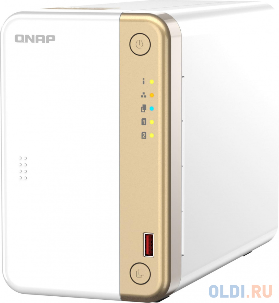 Сетевое хранилище NAS Qnap Original TS-262-4G 2-bay настольный Celeron N4505 сетевое хранилище qnap d2 pro