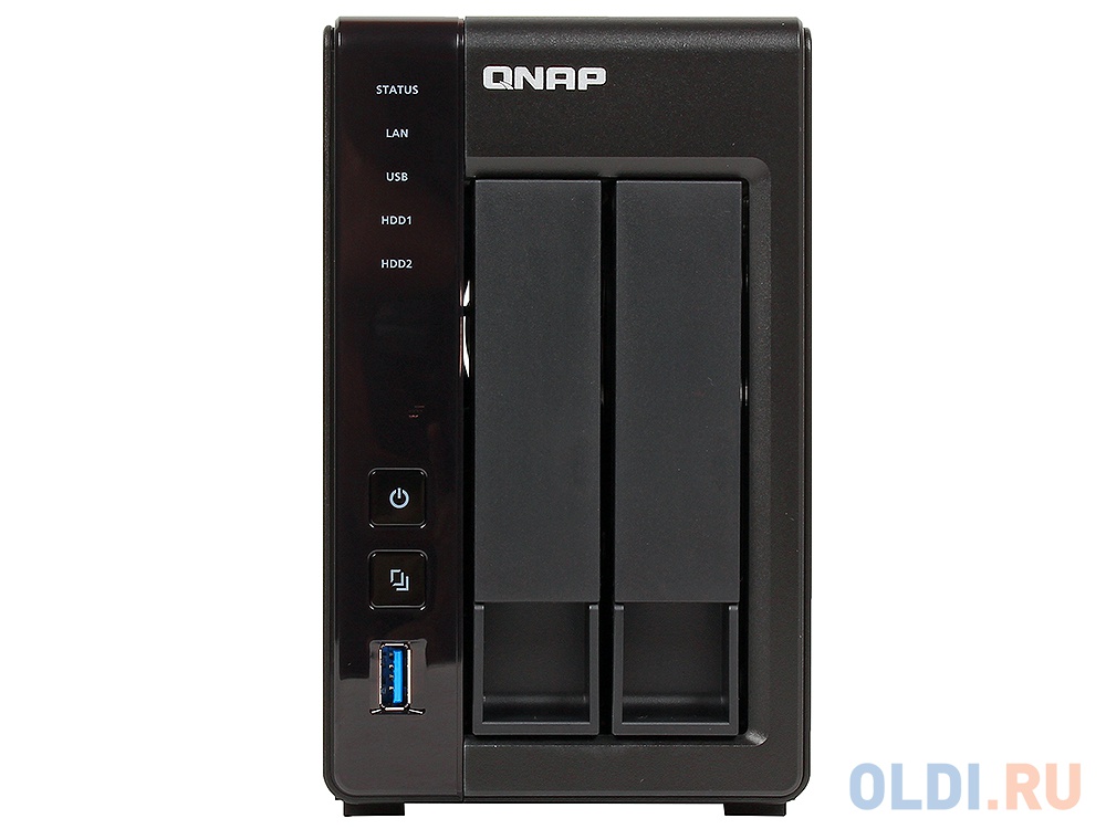 Сетевое хранилище QNAP TS-251+-2G 2x3.5/2.5&quot;HDD от OLDI