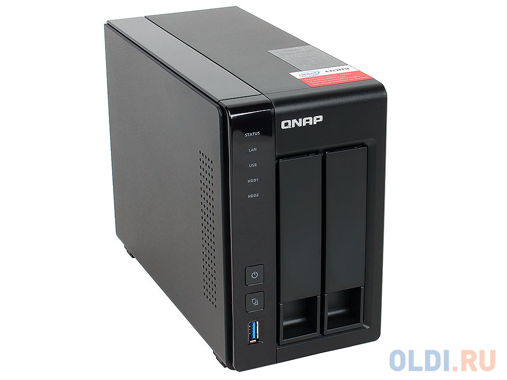 Сетевое хранилище QNAP TS-251+-8G Intel Celeron 2xHDD от OLDI