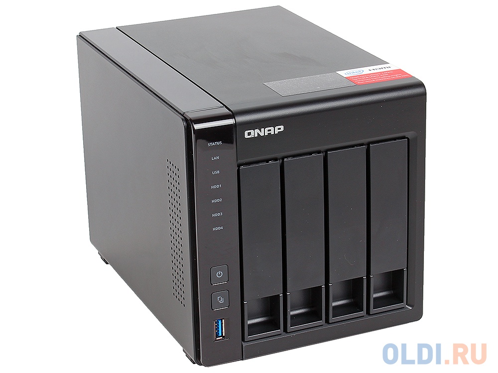 Сетевое хранилище QNAP TS-451+-8G 4 отсека для жестких дисков от OLDI