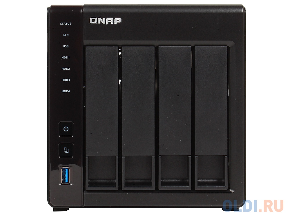 Сетевое хранилище QNAP TS-451+-8G 4 отсека для жестких дисков от OLDI
