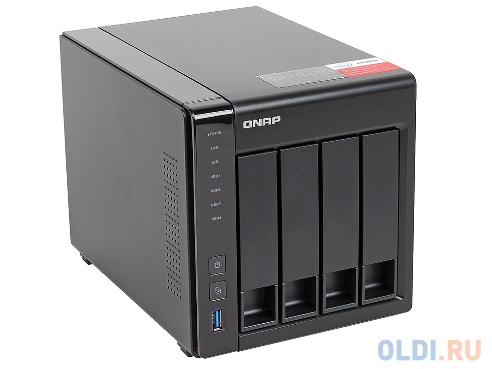 Сетевое хранилище QNAP TS-451+-2G 4 отсека для жестких дисков