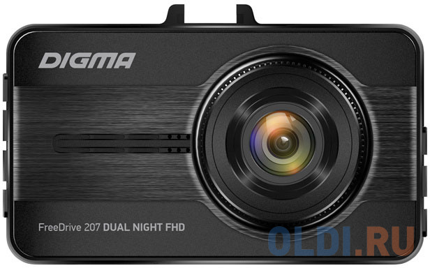 Видеорегистратор Digma FreeDrive 207 DUAL Night FHD черный 2Mpix 1080x1920 1080p 150гр. GP6248 FREEDRIVE 207D - фото 1