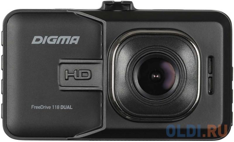Видеорегистратор Digma FreeDrive 118 DUAL черный 1.3Mpix 1080x1920 1080p 150гр. JL5112 фото
