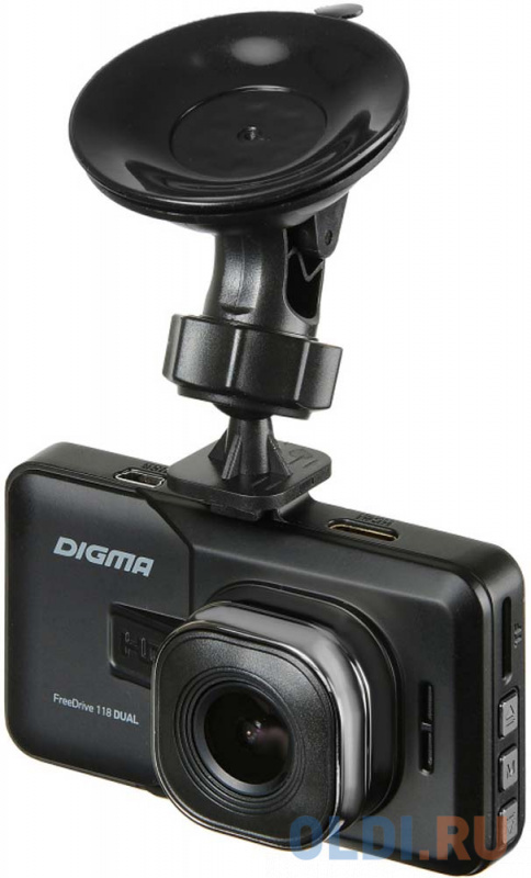 Видеорегистратор Digma FreeDrive 118 DUAL черный 1.3Mpix 1080x1920 1080p 150гр. JL5112 фото
