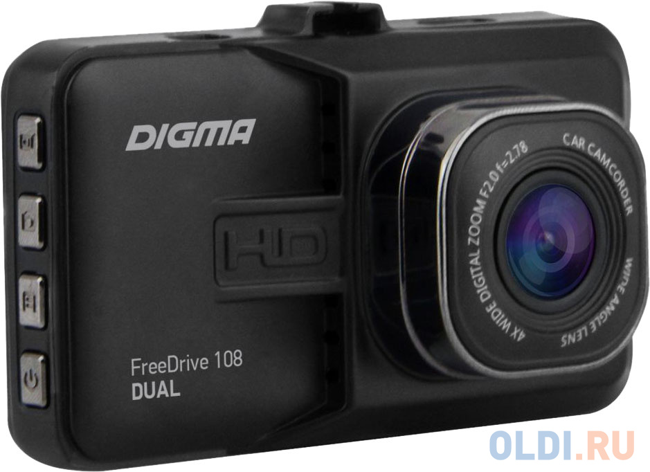 Видеорегистратор Digma FreeDrive 108 DUAL черный 1080x1920 1080p 140гр. GP2248 FD108D - фото 4