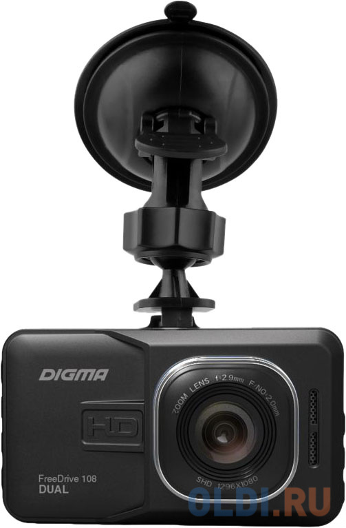 Видеорегистратор Digma FreeDrive 108 DUAL черный 1080x1920 1080p 140гр. GP2248 FD108D - фото 7