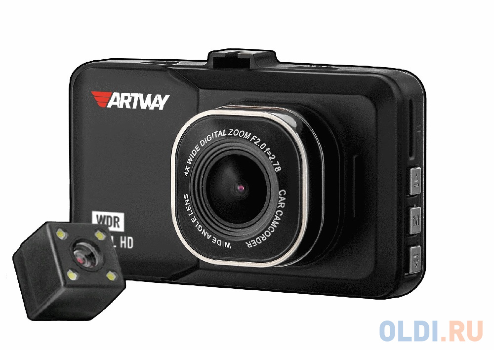 Видеорегистратор Artway AV-394 с двумя камерами 3"/120°/1920x1080 Full HD/мониторинг парковки