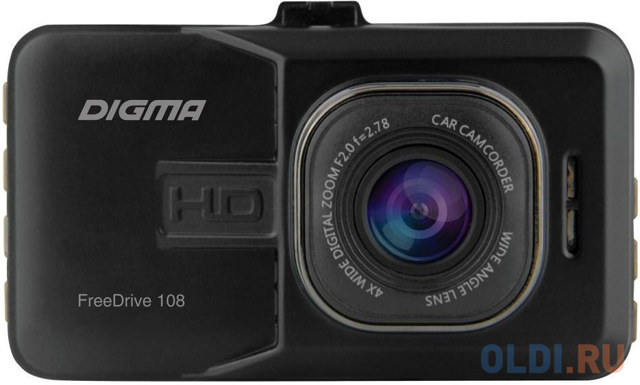 Видеорегистратор Digma FreeDrive 108 черный 1080x1920 1080p 140гр. NTK96223 от OLDI