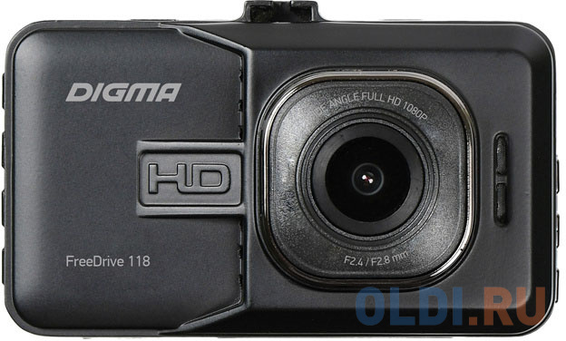 Видеорегистратор Digma FreeDrive 118 черный 1.3Mpix 1080x1920 1080p 150гр. JL5112, размер 87x53x34 мм - фото 1